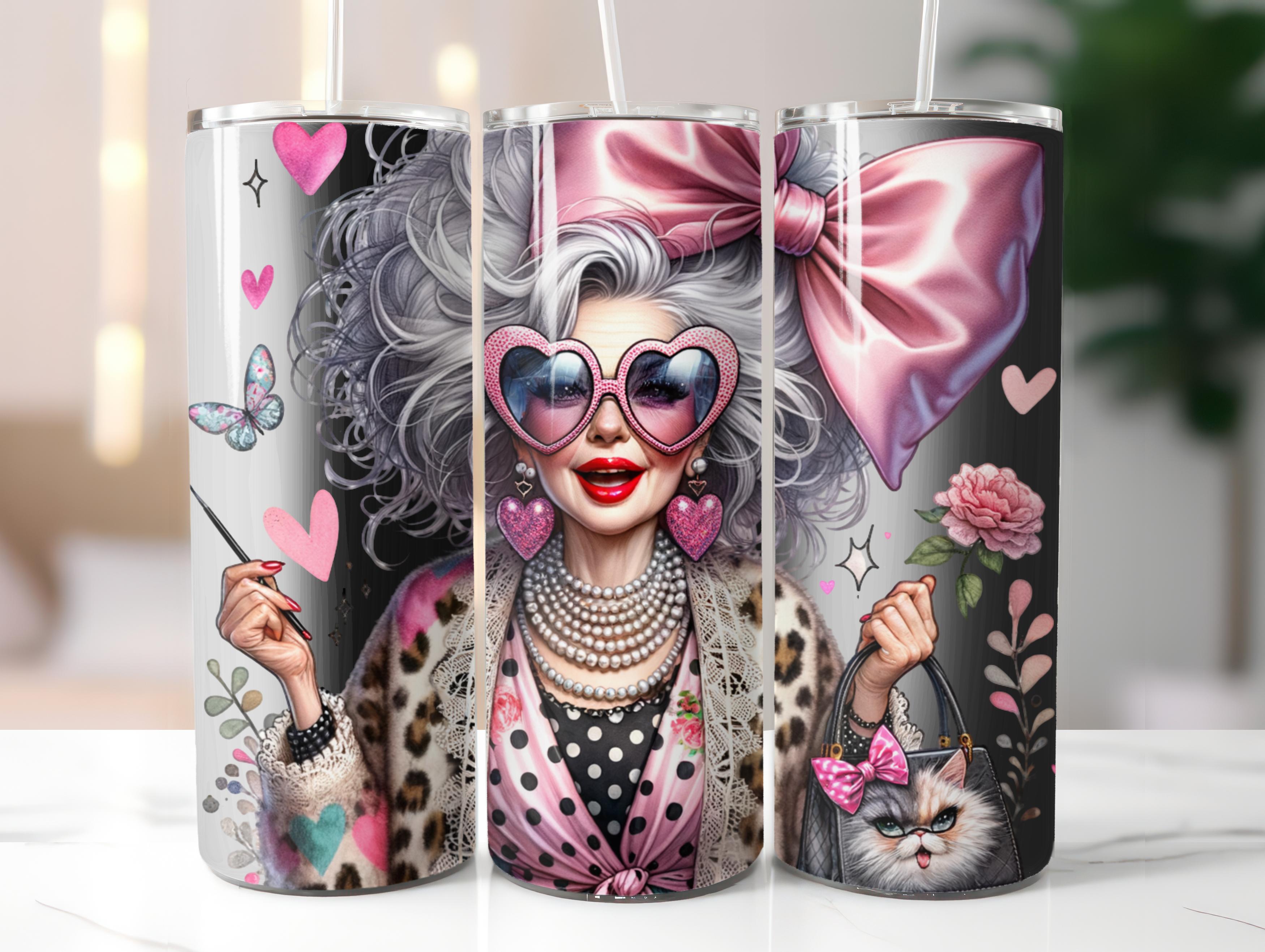 Funny Old Ladies Tumbler Wrap - CraftNest - Digital Crafting and Art