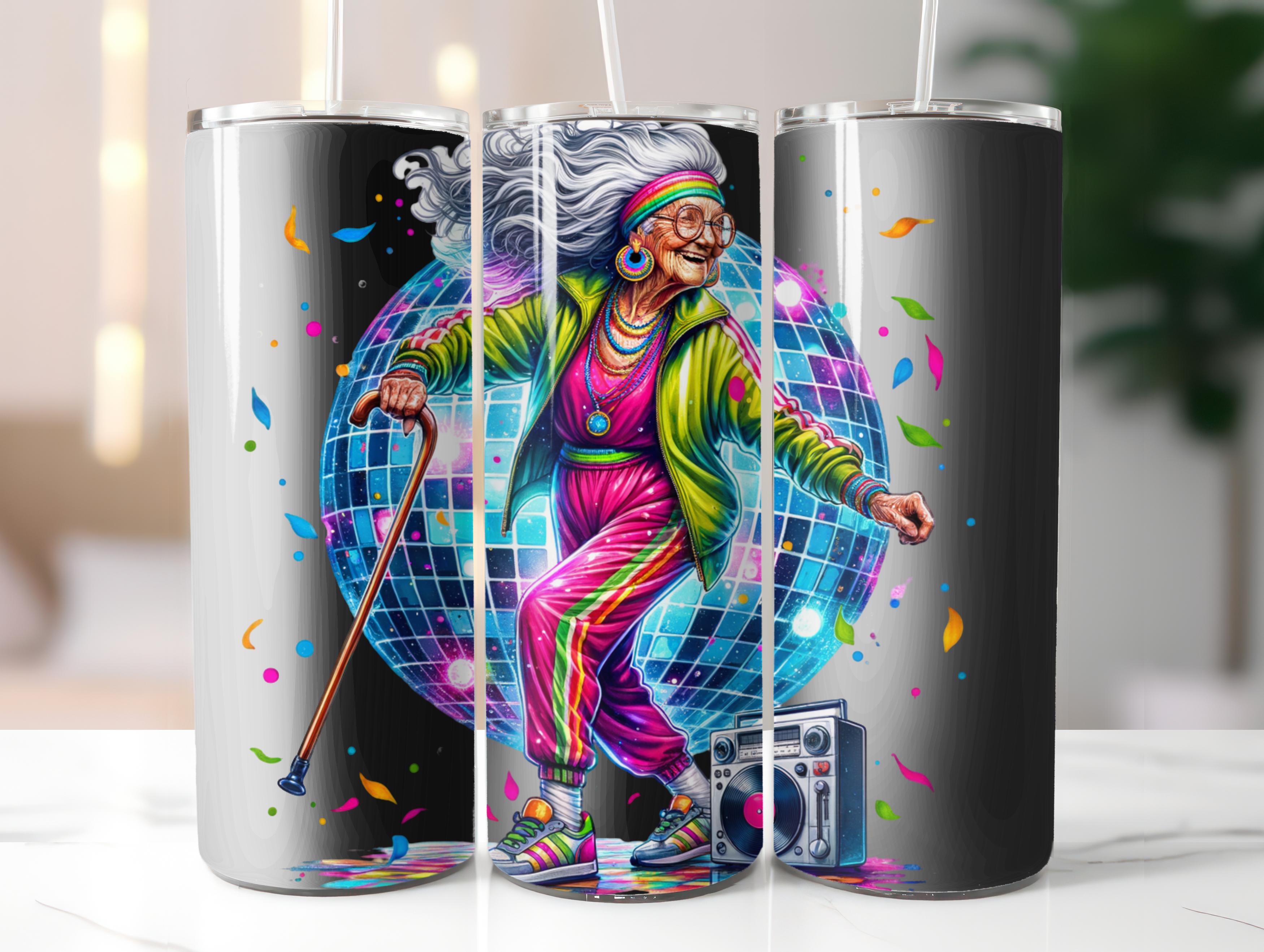 Funny Old Ladies Tumbler Wrap - CraftNest - Digital Crafting and Art