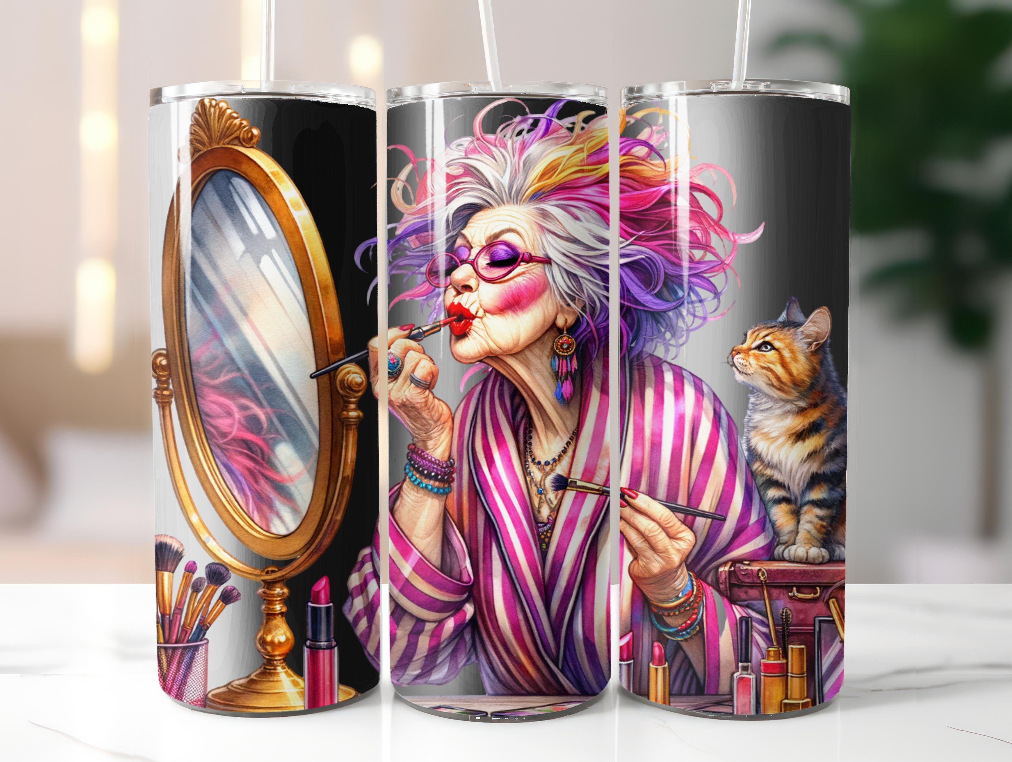 Funny Old Ladies Tumbler Wrap - CraftNest - Digital Crafting and Art