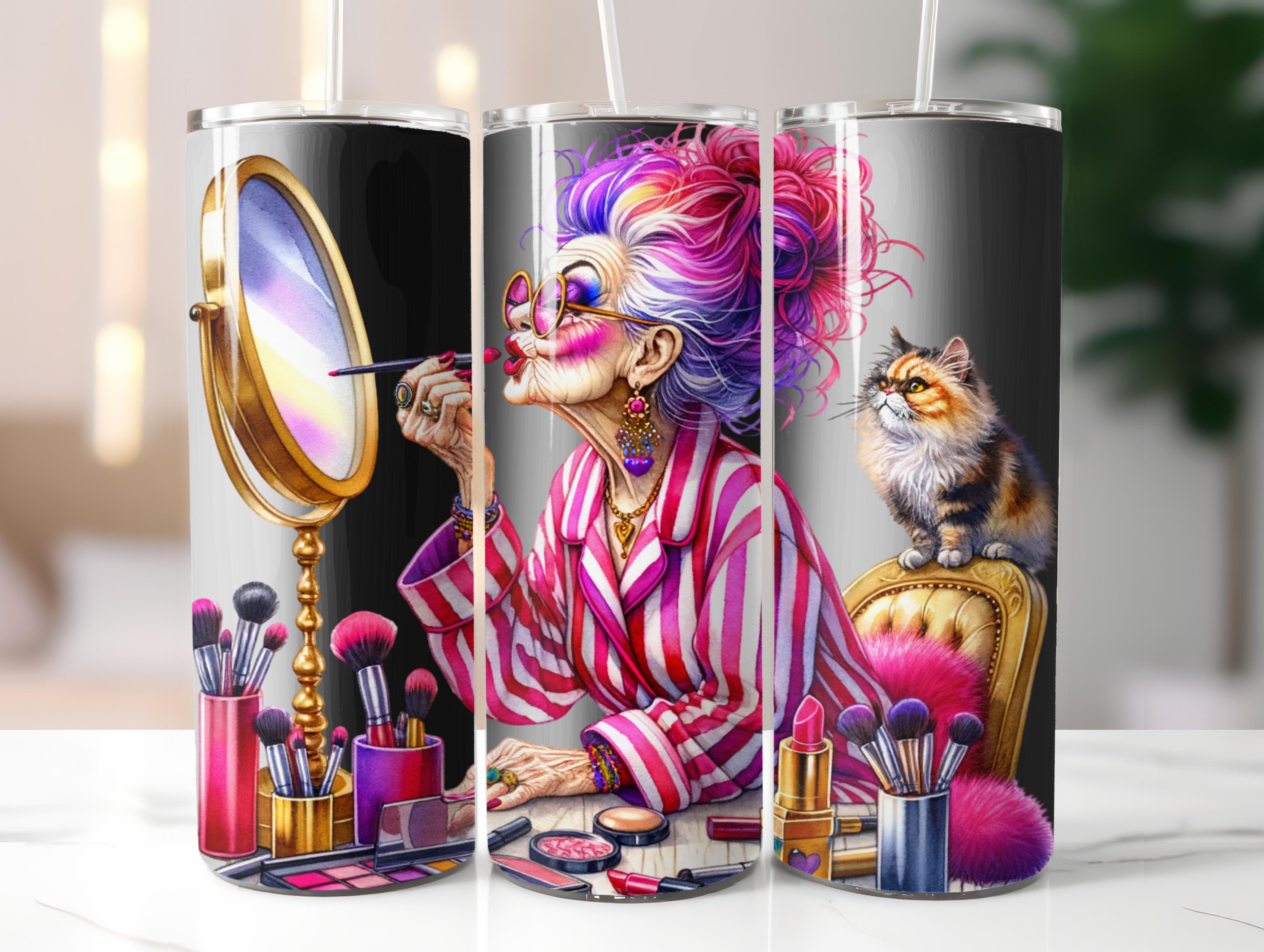 Funny Old Ladies Tumbler Wrap - CraftNest - Digital Crafting and Art