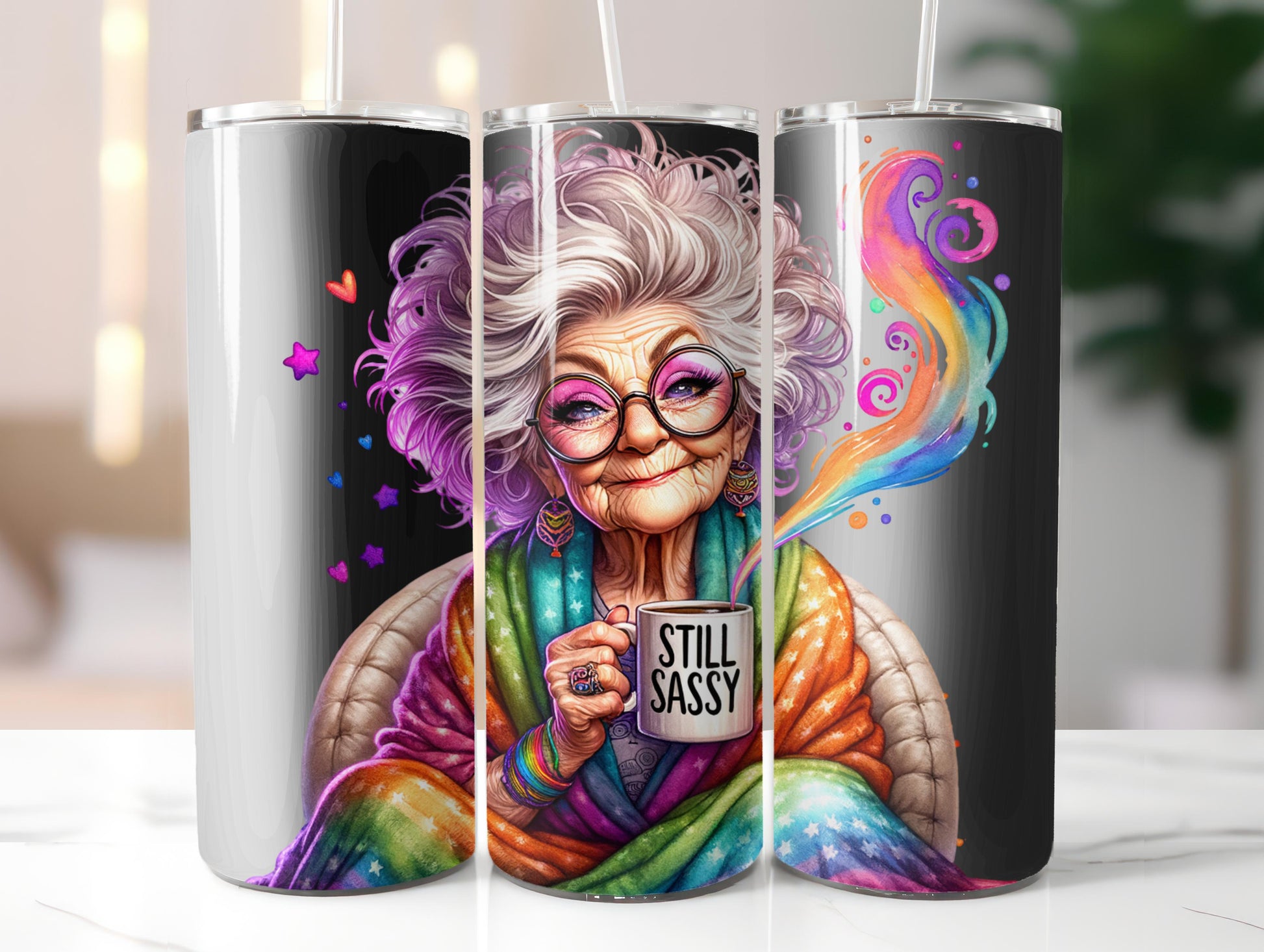 Funny Old Ladies Tumbler Wrap - CraftNest - Digital Crafting and Art