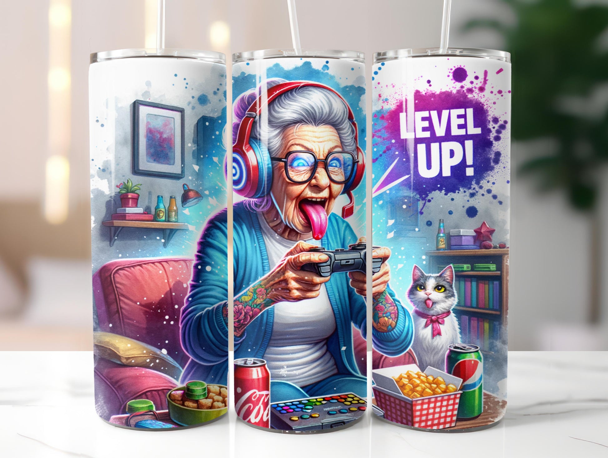 Funny Old Ladies Tumbler Wrap - CraftNest - Digital Crafting and Art