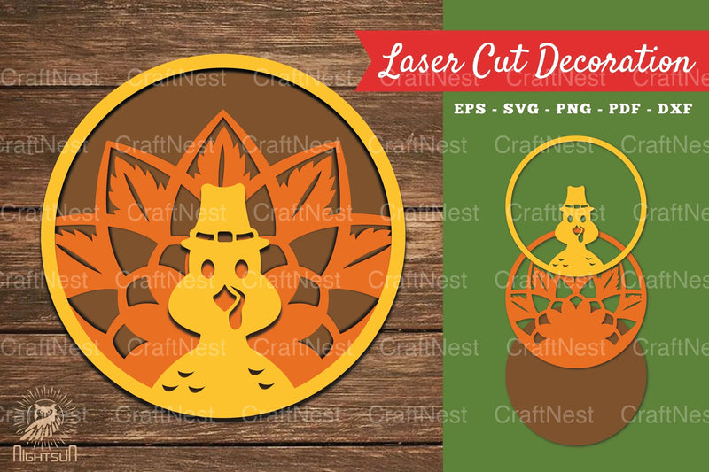 Turkey Laser Cut Decoration SVG Bundle - CraftNest - Digital Crafting and Art