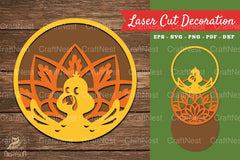 Turkey Laser Cut Decoration Clipart Bundle - CraftNest - Digital Crafting and Art