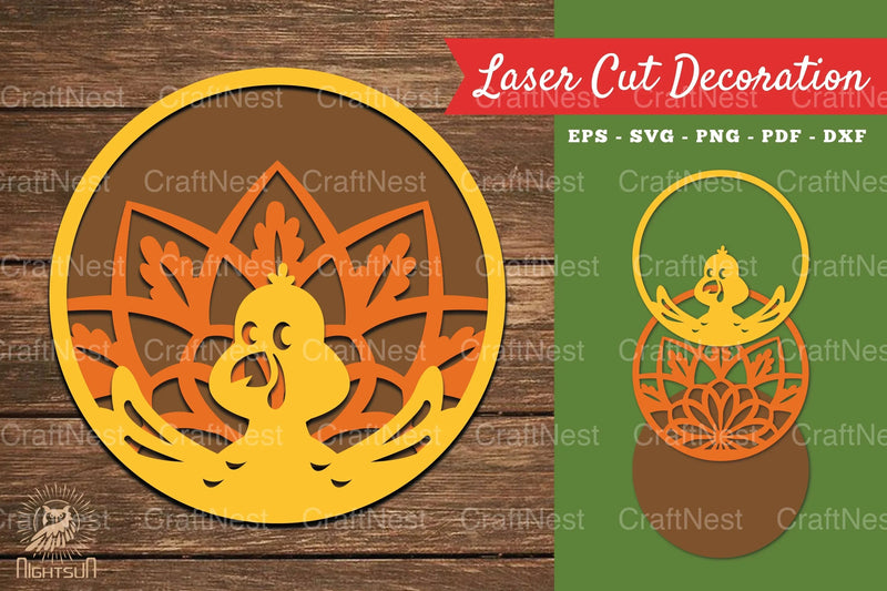 Turkey Laser Cut Decoration Clipart Bundle - CraftNest - Digital Crafting and Art