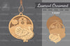 Turkeys On The Farm Laser Cut Ornament Clipart