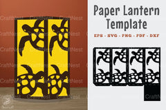 Turtle Papercut Lantern Template SVG Bundle - CraftNest - Digital Crafting and Art