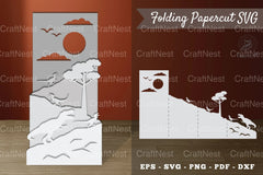 Tyrannosaurus Rex Papercut SVG Bundle - CraftNest - Digital Crafting and Art