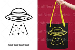 UFO Outer Space Clipart Bundle - CraftNest - Digital Crafting and Art