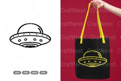 UFO Outer Space Clipart Bundle - CraftNest - Digital Crafting and Art