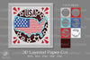 USA 3D Layered Paper Cut Clipart Bundle