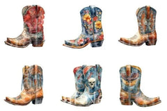 USA Cowboy Boots Clipart Bundle - CraftNest - Digital Crafting and Art