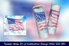 USA Flag Tumbler Wrap