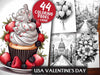 USA Valentines Day Coloring Books