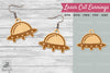 UFO Laser Cut Earrings SVG Bundle
