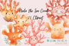 Under the Sea Coral Clipart Bundle