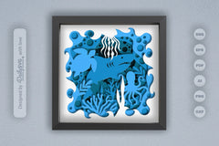 Under the Sea Coral Reef Papercut SVG Bundle - CraftNest - Digital Crafting and Art