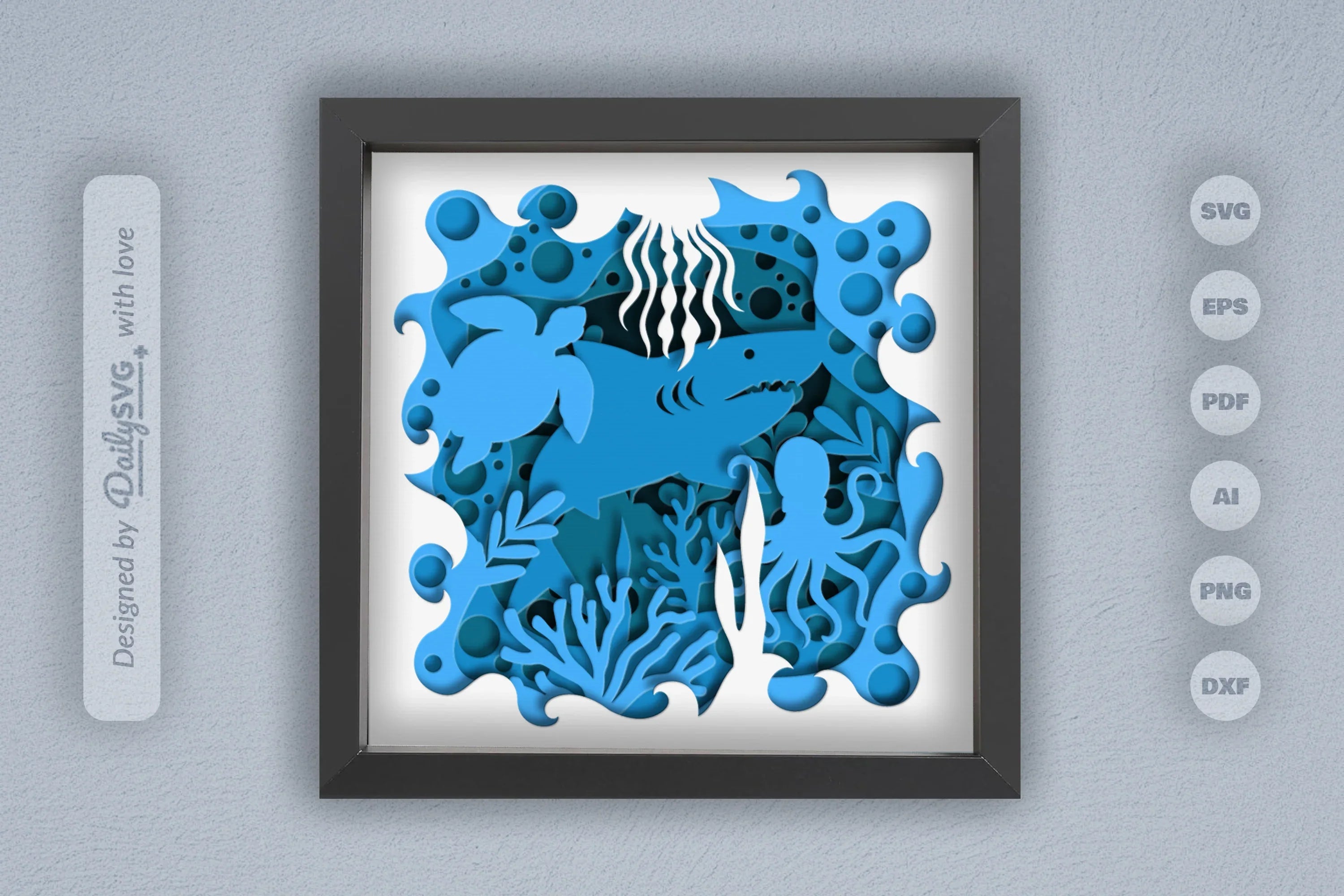 Under the Sea Coral Reef Papercut SVG Bundle - CraftNest - Digital Crafting and Art