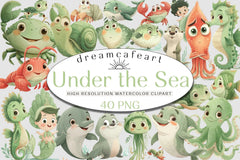 Under the Sea Clipart Bundle - CraftNest - Digital Crafting and Art
