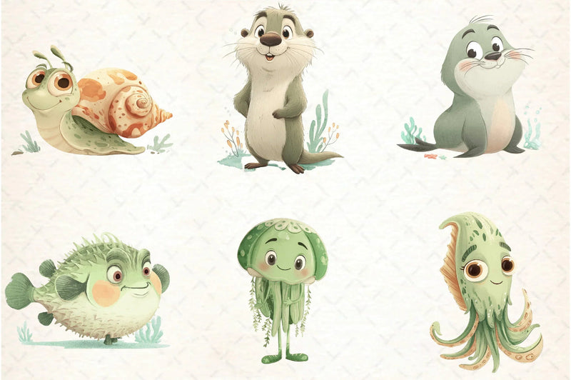 Under the Sea Clipart Bundle - CraftNest - Digital Crafting and Art