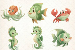 Under the Sea Clipart Bundle - CraftNest - Digital Crafting and Art
