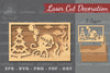 Underwater Christmas Scene Laser Cut Decoration Clipart Bundle