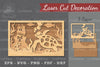 Underwater Christmas Scene Laser Cut Decoration Clipart Bundle