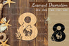 Underwater Number Eight Lasercut Decoration Clipart Bundle