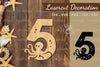 Underwater Number Five Lasercut Decoration Clipart Bundle
