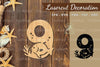 Underwater Number Nine Lasercut Decoration Clipart Bundle