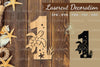 Underwater Number One Lasercut Decoration Clipart Bundle
