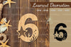 Underwater Number Six Lasercut Decoration Clipart Bundle