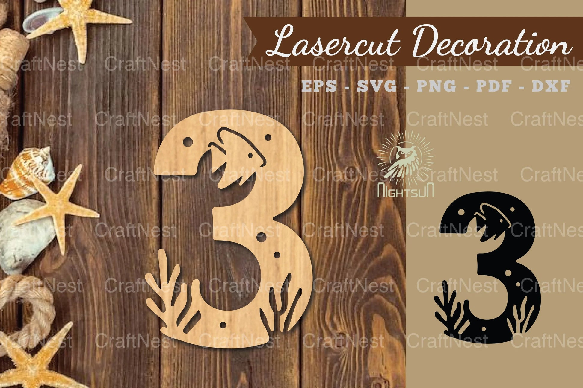 Underwater Tre Lasercut Decoration Clipart Bundle - CraftNest - Digital Crafting and Art