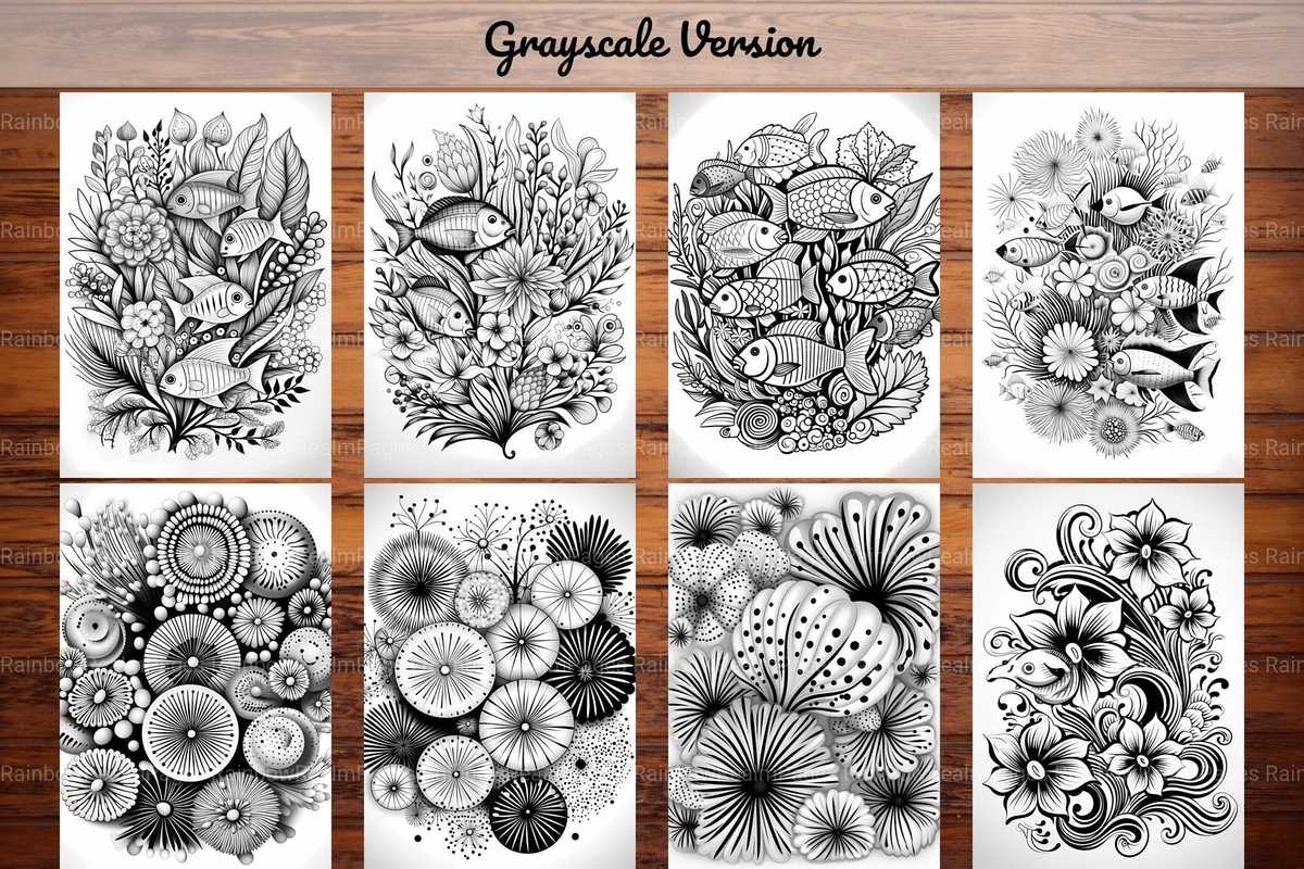 Underwater Mandala Coloring Books - CraftNest