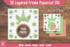 Unicorn 3D Layered Frame Papercut Clipart Bundle