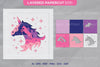 Unicorn 3D Layered Papercut SVG Bundle
