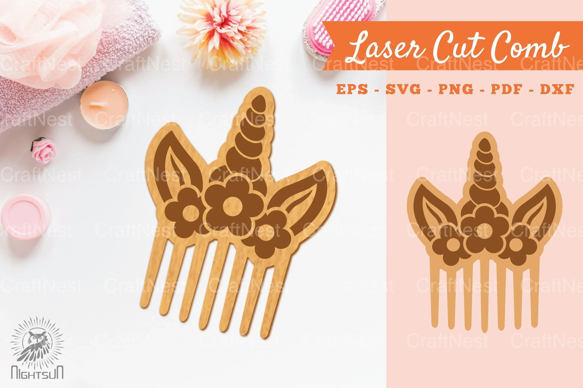 Unicorn Laser Cut Comb SVG Bundle - CraftNest - Digital Crafting and Art