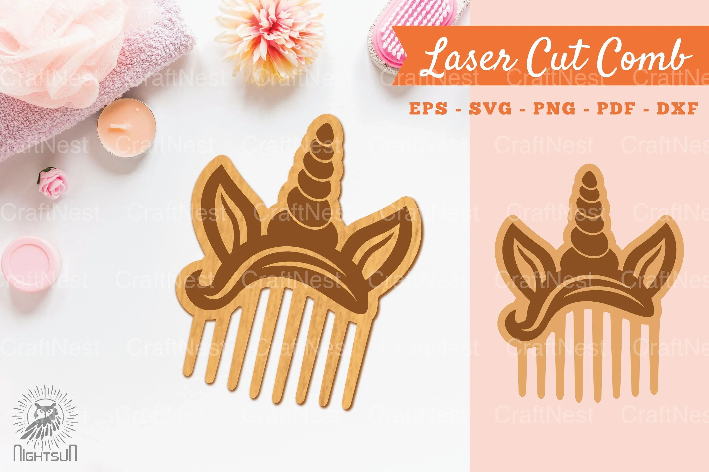 Unicorn Laser Cut Comb Clipart Bundle - CraftNest - Digital Crafting and Art