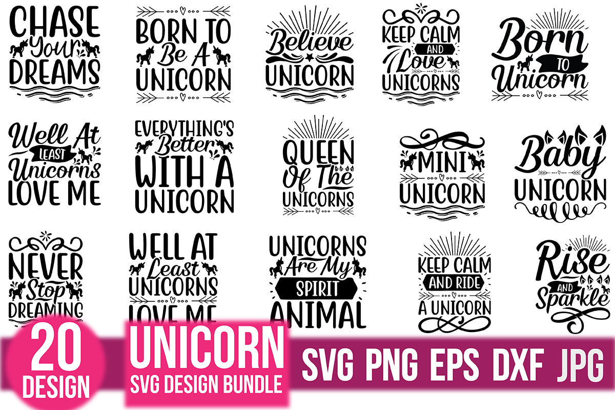 Unicorn SVG Bundle 10