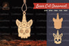 Unicorn Skull Lasercut Ornament Clipart Bundle