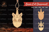 Unicorn Skull Lasercut Ornament Clipart Bundle