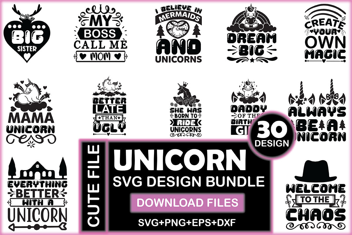Unicorn SVG Bundle 9