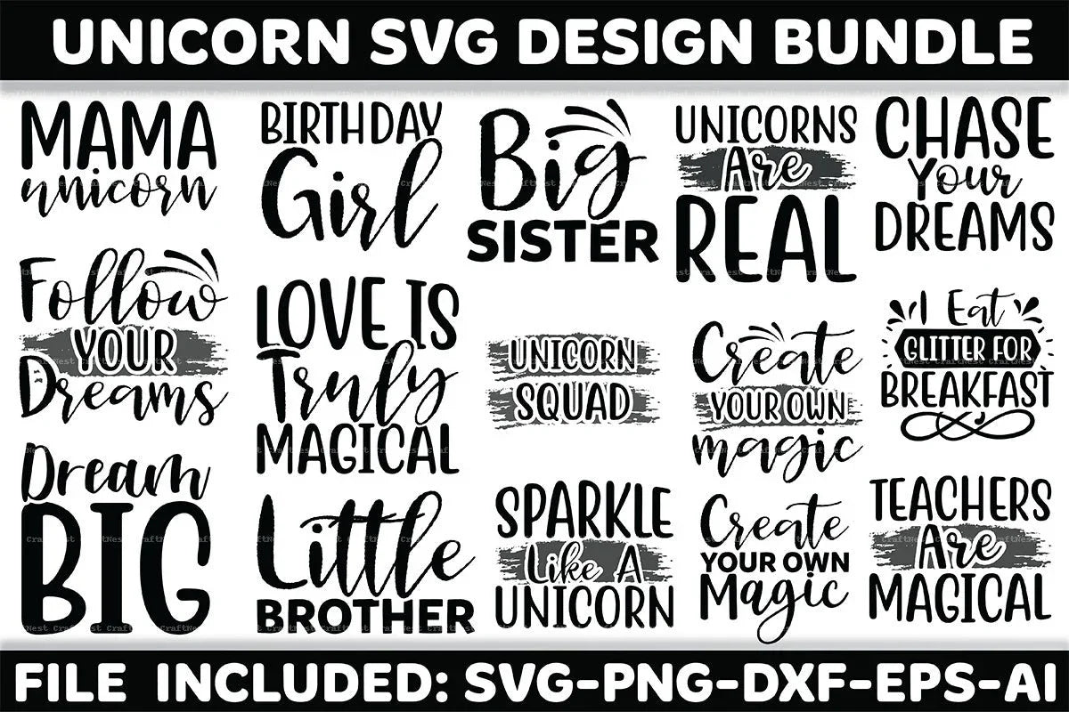 Unicorn Design SVG Bundle