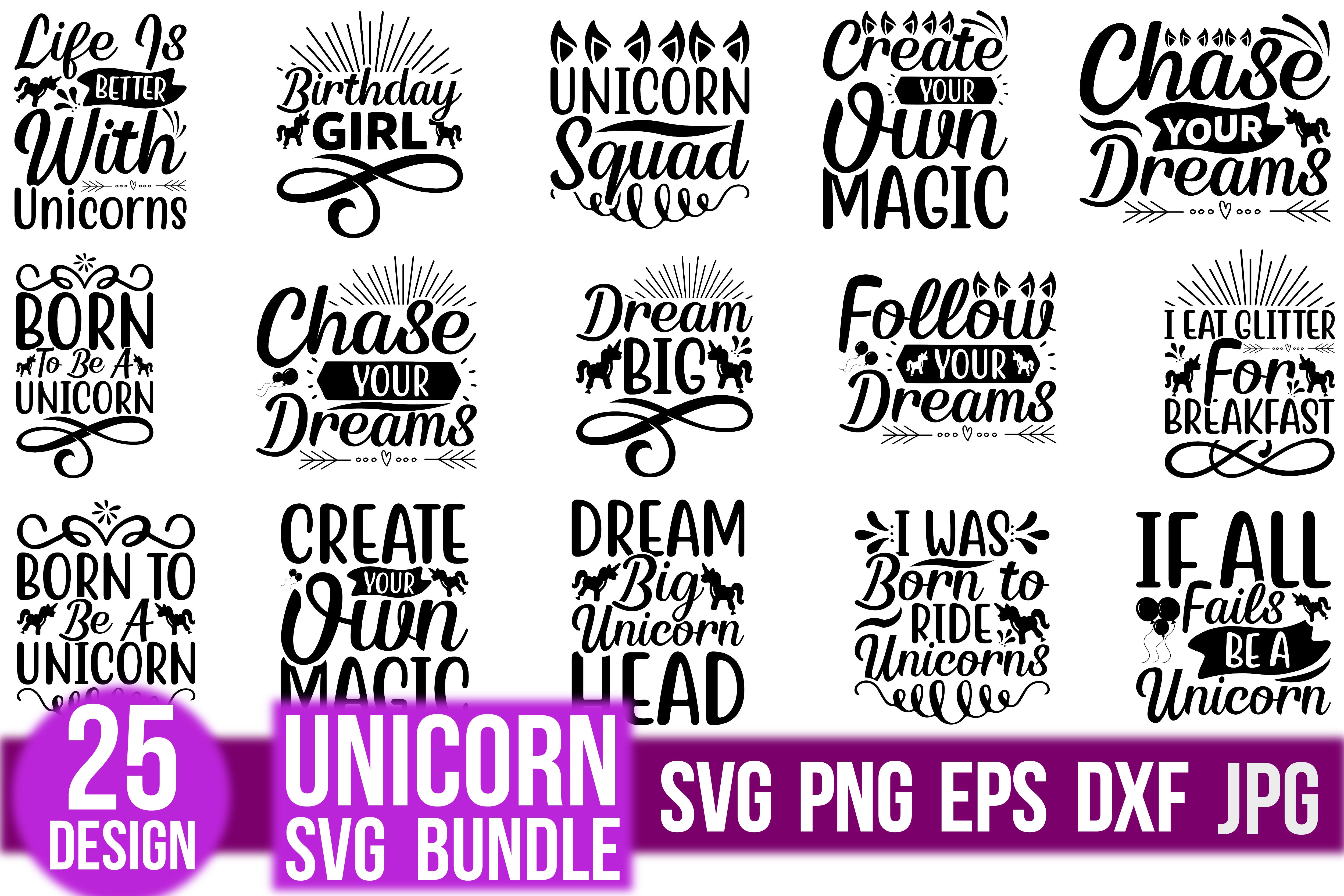 Unicorn SVG Bundle 8