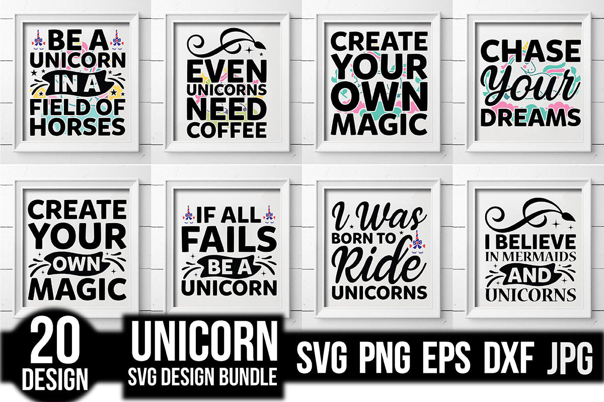 Unicorn SVG Bundle 12