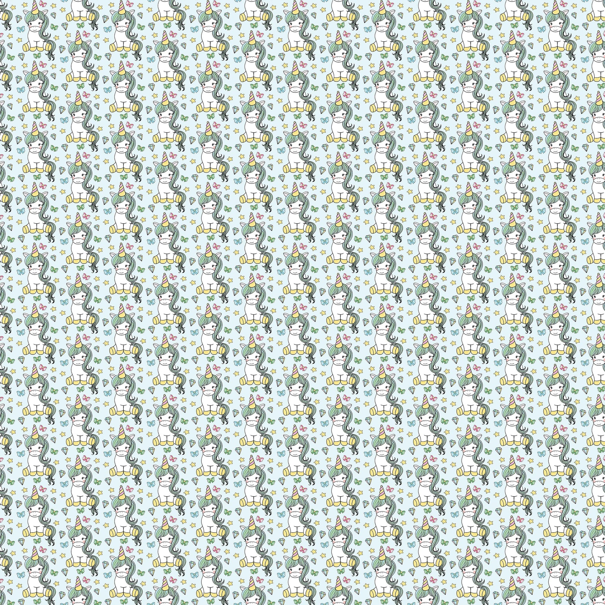 Unicorn Seamless Digital Paper - CraftNest - Digital Crafting and Art