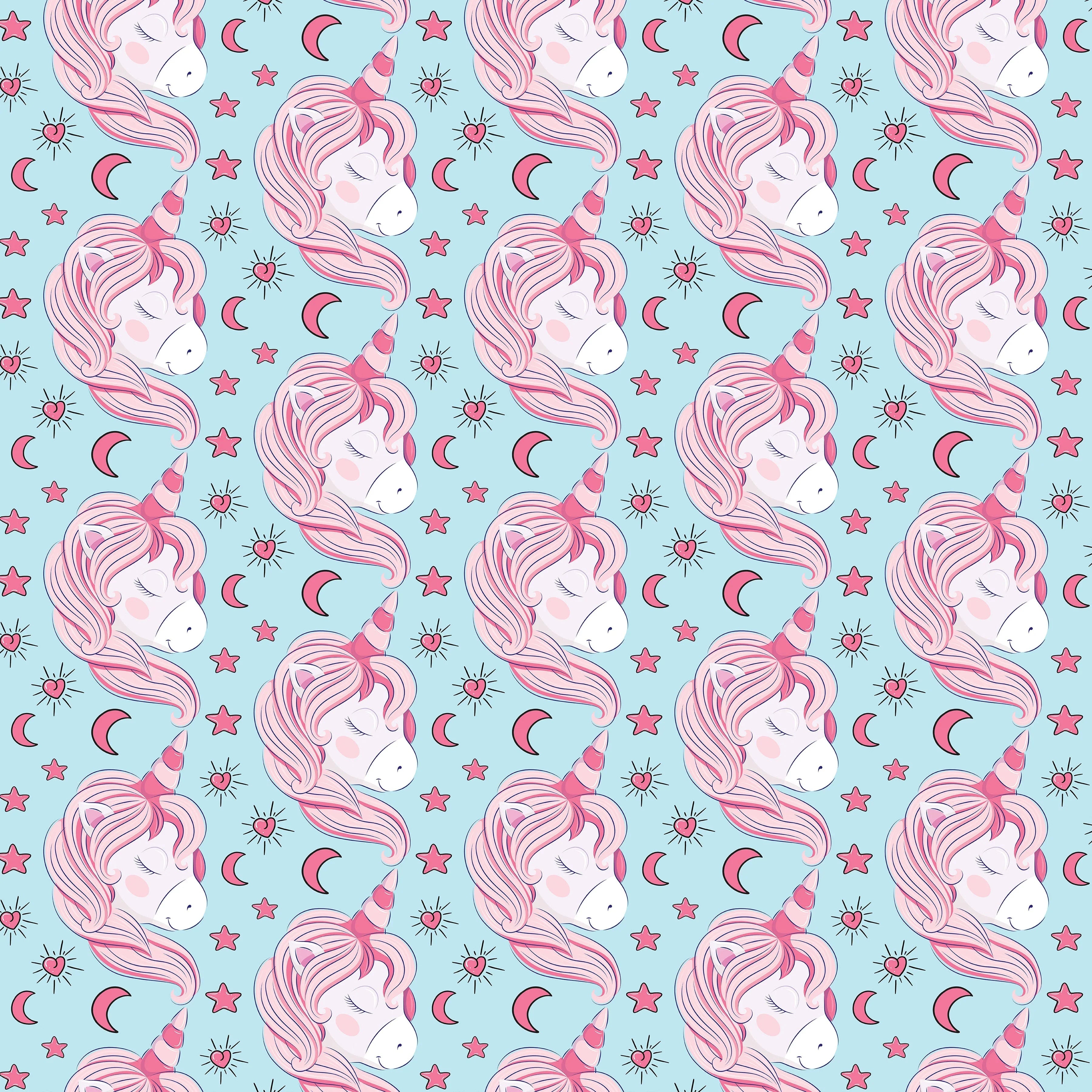 Unicorn Seamless Digital Paper - CraftNest - Digital Crafting and Art