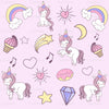 Baby Unicorn Rainbow Seamless Pattern