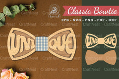 Unique Laser Cut Bowtie SVG Bundle - CraftNest - Digital Crafting and Art