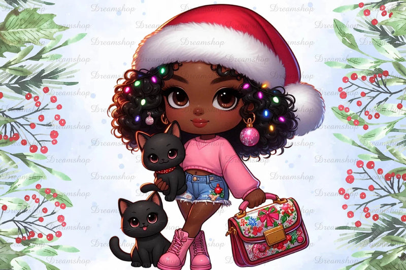 Christmas Girl Design Clipart Bundle - CraftNest - Digital Crafting and Art